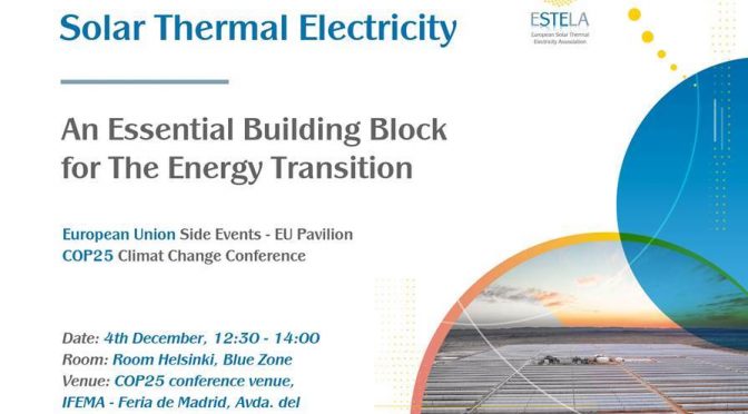 La termosolar en la Cumbre del Clima de Madrid