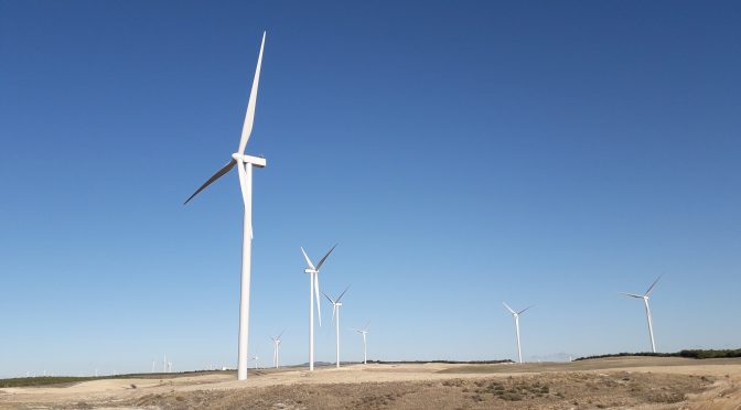 Eólica en Málaga, parque eólico de Enel