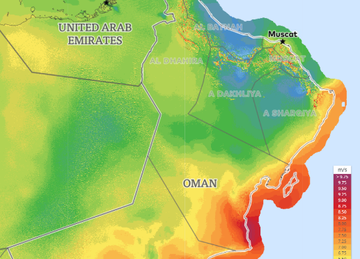 Omán evalúa proyectos de energía eólica marina