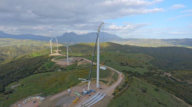 Eólica en Andalucía, parque eólico de Naturgy