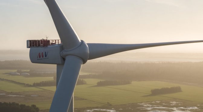 La eólica MHI Vestas instala los aerogeneradores V174-9.5 MW