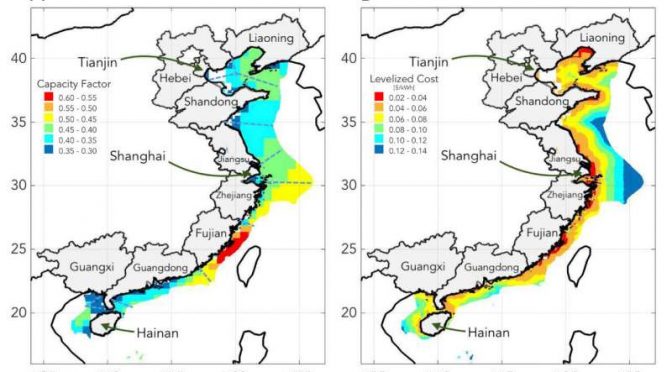 La energía eólica marina podría impulsar gran parte de la costa de China
