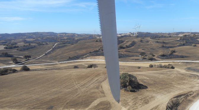 El uso de dientes serrados en las palas de aerogeneradores aumenta su producción de energía eólica