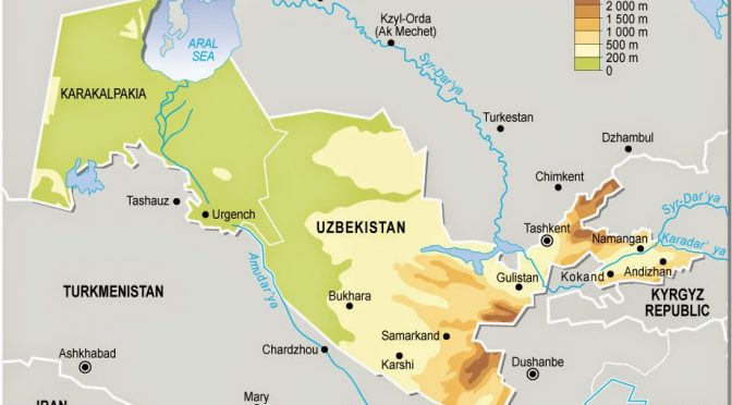 Energía eólica en Uzbekistán