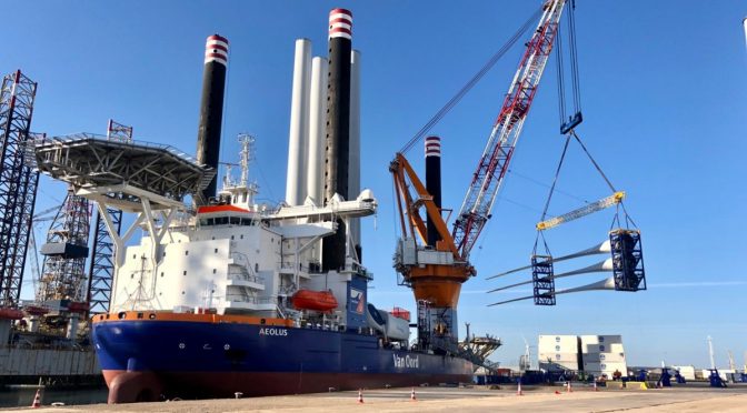 Primera turbina eólica instalada en el proyecto Borssele III / IV