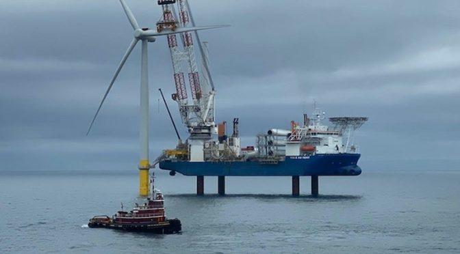 Dominion Energy ha completado la instalación de aerogeneradores Siemens Gamesa de 6MW en la eólica marina de Coastal Virginia