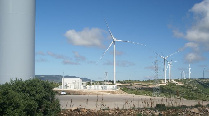 Eólica en Teruel, parque eólico de Endesa de 14,4 MW