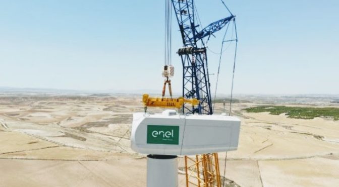 Enel inicia central eólica Partanna en Sicilia