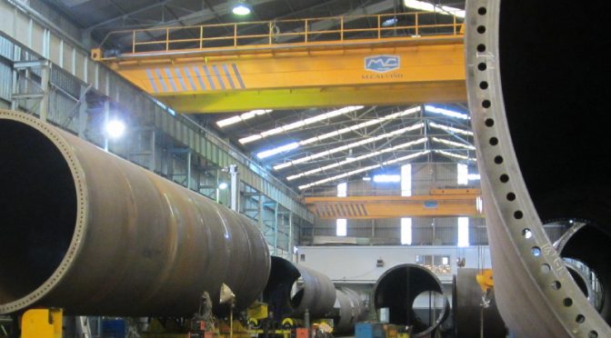 Metalúrgica Calviño exportará por primera vez torres para la eólica a Estados Unidos