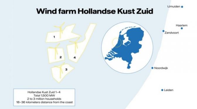 La mayor central de energía eólica marina estará en los Países Bajos