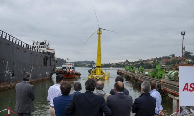 Puesta en marcha de la primera plataforma eólica flotante en Santander