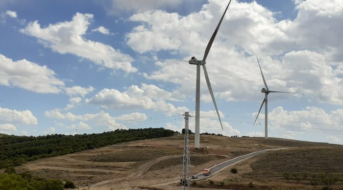 Eólica en Aragón, nuevo parque eólico de Endesa