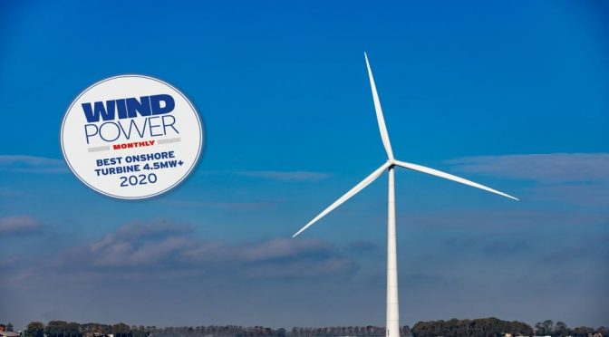 E-160 EP5 gana el premio a la «mejor turbina eólica del año»