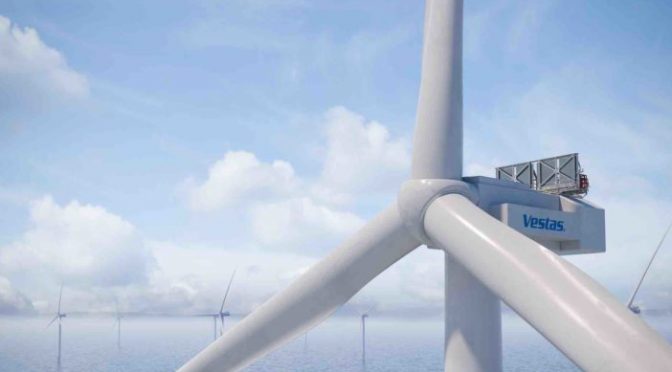 Vestas lanza la turbina eólica marina de 15 MW, la más grande del mundo