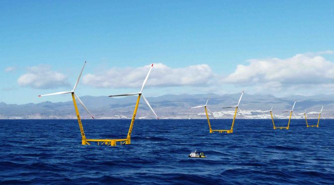 EnerOcean proyecta 180MW de energía eólica marina flotante en Islas Canarias