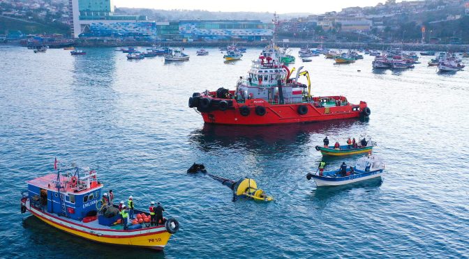 La energía que viaja sobre las olas del mar