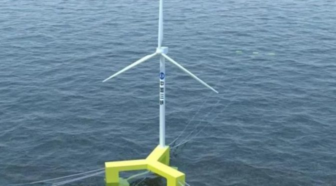 MingYang de China presenta la primera turbina eólica marina flotante del país