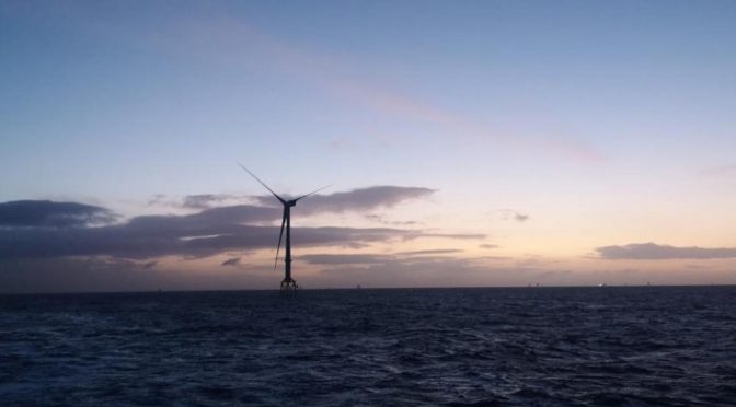 Ocean Winds comienza a generar energía eólica en Moray East