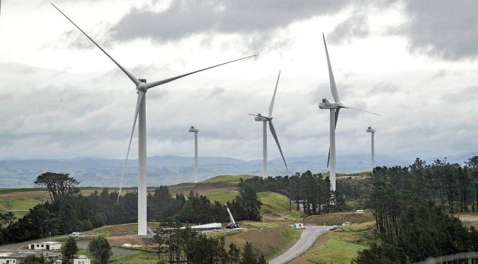 Eólica en Nueva Zelanda, avanza el parque eólico de Turitea