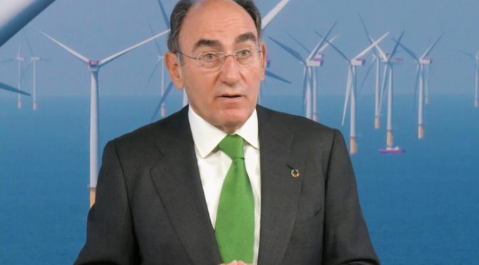 Ignacio Galán insiste en la “electrificación masiva con más renovables” como solución al cambio climático