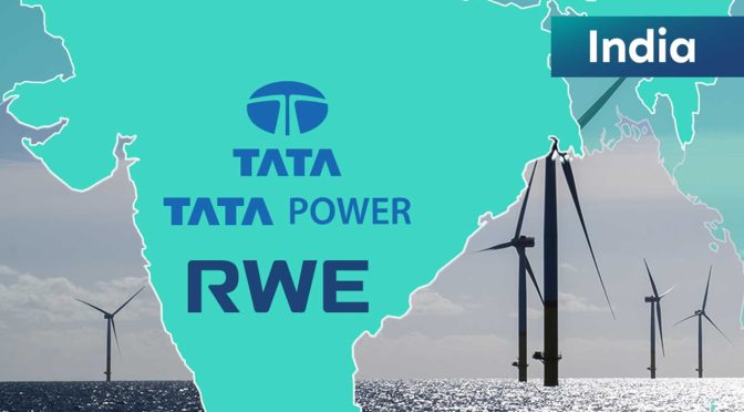 RWE y Tata Power colaboran para explorar la eólica marina en India