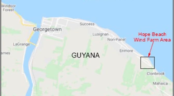 Primer proyecto de energía eólica en Guyana