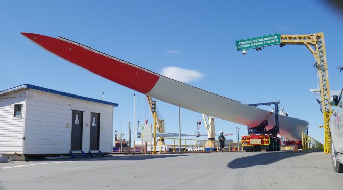 Ya está en Chile turbina eólica para planta demostrativa de HIF en Magallanes