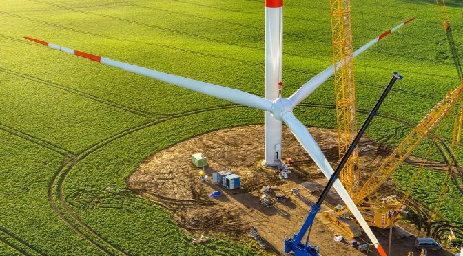 104,7 gigavatios en instalación de aerogeneradores en 2021