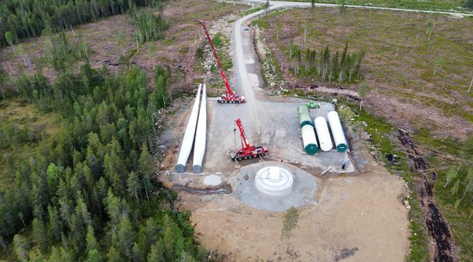 Enercon obtiene financiación para una eólica de 134,4 MW en Suecia