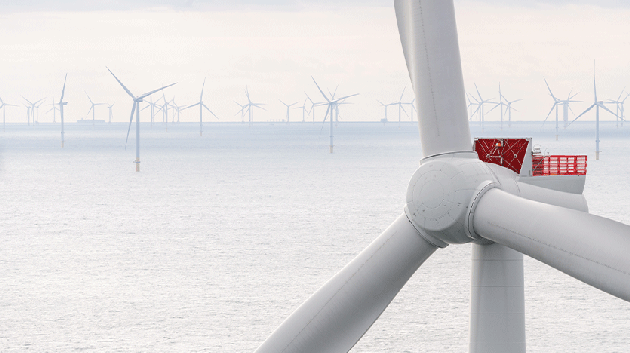 El primer aerogenerador se eleva en el parque eólico marino Hollandse Kust Noord