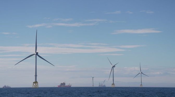 El parque eólico marino más grande de Escocia generará la primera energía eólica