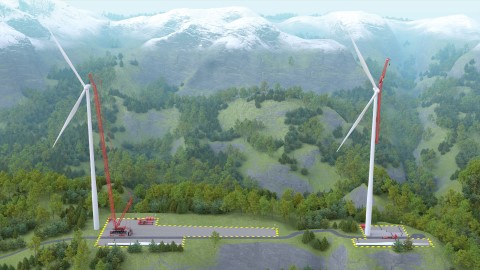 Vattenfall desarrollará nuevas grúas para parques eólicos junto con Mammoet