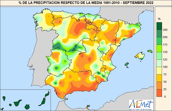 2022 es por ahora el año más cálido en España