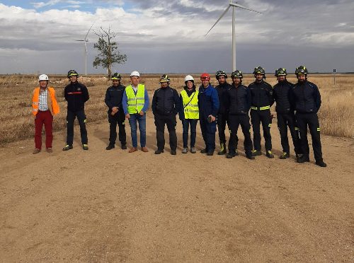 Naturgy colabora con bomberos de Valladolid para formarlos en materia de seguridad en parques eólicos