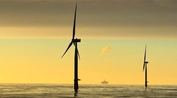 Primera energía eólica flotante de Hywind Tampen en el Mar del Norte