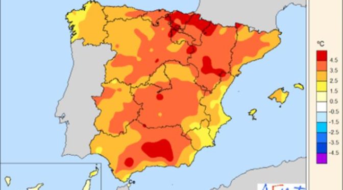 Octubre de 2022, el más cálido de la serie histórica en España