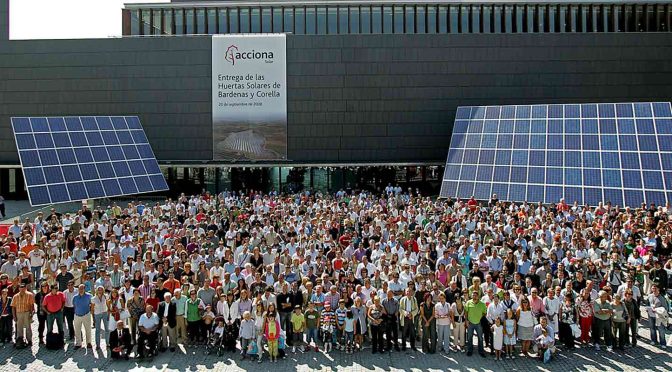 Acciona Energía fue pionera hace 20 años en promover la participación social en energía solar