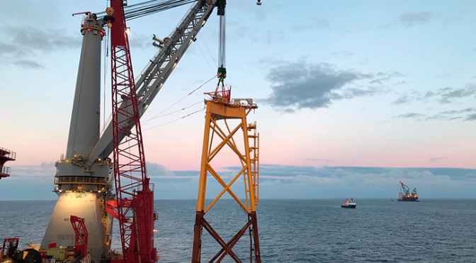 Iberdrola termina la primera fase de construcción del parque eólico marino de Saint-Brieuc