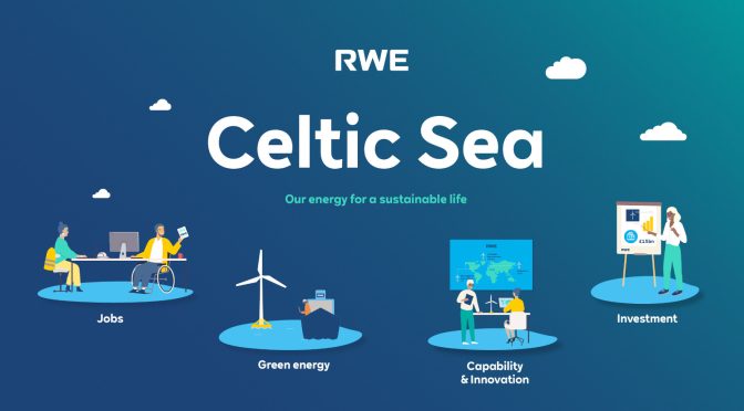 RWE subraya su apuesta por la eólica marina flotante en el Mar Céltico