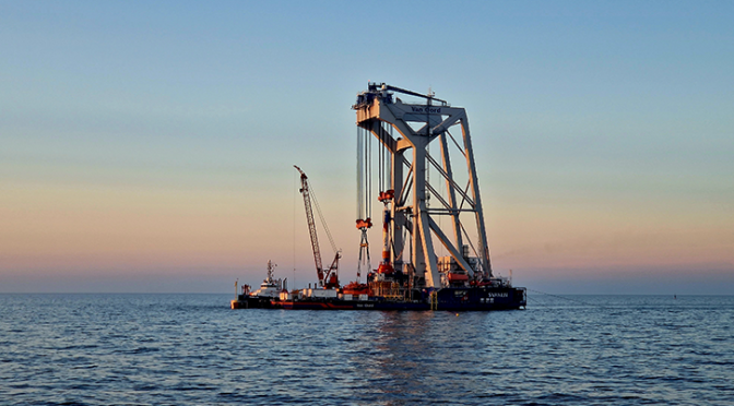 Iberdrola instala con éxito la primera cimentación del parque eólico marino «Baltic Eagle»