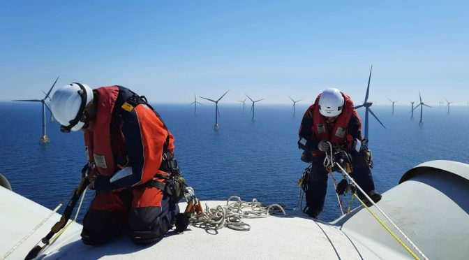 Iberdrola confía a Ingeteam la inspección de palas de los aerogeneradores del parque eólico offshore alemán Wikinger