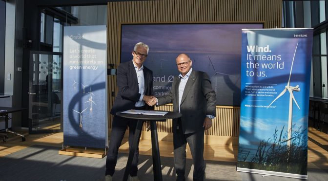 Ørsted y Vestas en una asociación pionera en la industria hacia una eólica neta cero
