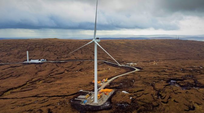 Se alcanza la mitad del camino en el parque eólico de Viking Energy con la instalación de 52 aerogeneradores