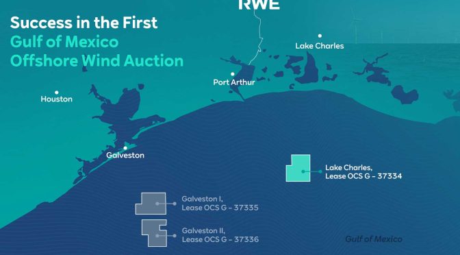 RWE aumenta la cartera de desarrollo de energía eólica marina de EE. UU. en 2 gigavatios