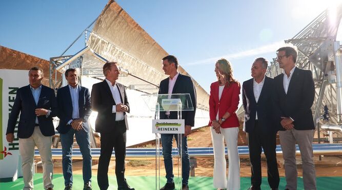 Heineken y Engie inauguran la planta termosolar de uso industrial más grande de Europa