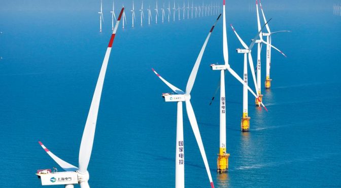 La capacidad de energía eólica marina aumenta en China