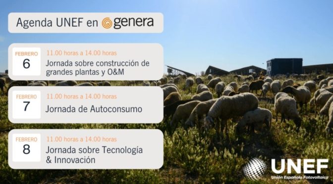 La Unión Española Fotovoltaica presenta el Foro GENERA Solar