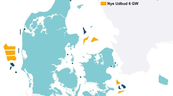 Dinamarca licita 6 GW de eólica marina