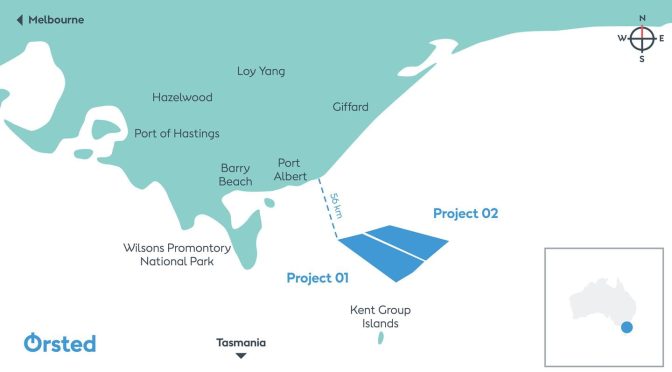 Ørsted obtiene licencias para desarrollar la eólica marina a gran escala en Australia